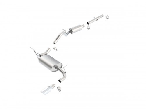 Sportauspuff Borla Jeep Wrangler JK V6 2012+ 3d Cat-back Single Exit