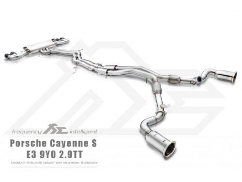 Sportauspuff Fi EXHAUST Porsche 9Y0 Cayenne S/Coupe 2.9TT Cat-back