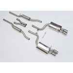 Sportauspuff Milltek Sport Audi S4 B7 4.2 V8 Cat-back Resonated