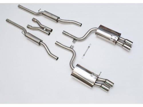 Sportauspuff Milltek Sport Audi S4 B7 4.2 V8 Cat-back Resonated