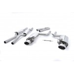 Sportauspuff Milltek Sport Audi RS4 B7 4.2 V8 Cat-back Valved Resonated
