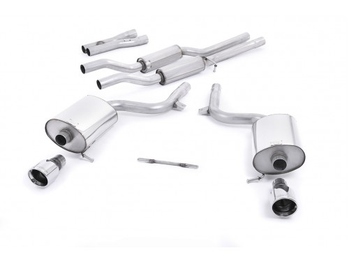 Sportauspuff Milltek Sport Audi S4 B6 4.2 V8 Cat-back Resonated