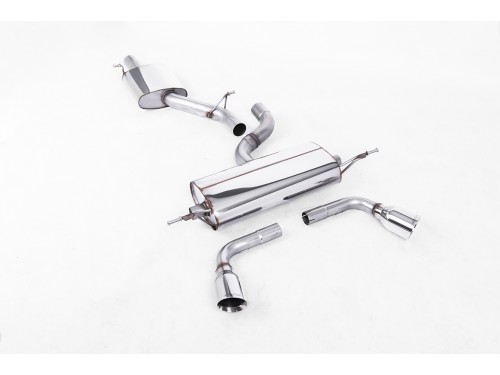 Sportauspuff Milltek Sport Audi TT MK2 3.2 FSI Cat-back Resonated