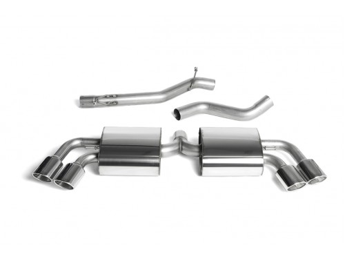 Sportauspuff Milltek Sport Audi TTS MK2 2.0 TFSI Cat-back 2.75" Non-resonated