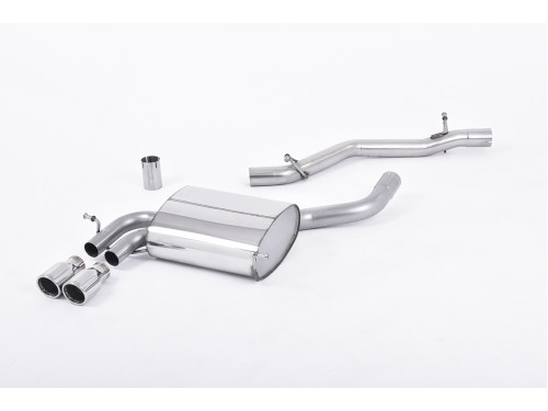 Sportauspuff Milltek Sport Audi A3 8P 3.2 V6 Cat-back Non-resonated