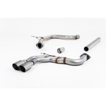 Sportauspuff Milltek Sport Audi A3 8V 2.0 TDI 150 HP Cat-back Non-Resonated