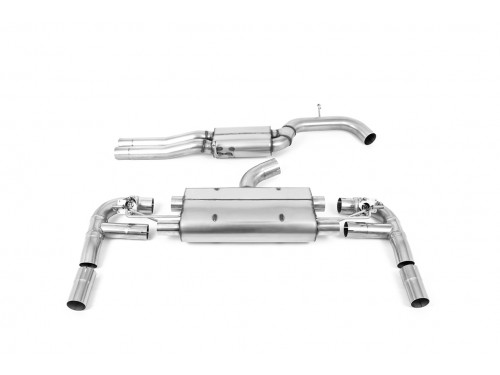 Sportauspuff Milltek Sport Audi RS3 8V Sedan Cat-back Resonated 80mm (EC)
