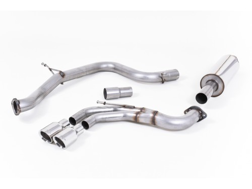 Sportauspuff Milltek Sport VW Golf 7 GTD Cat-back Resonated (EC)