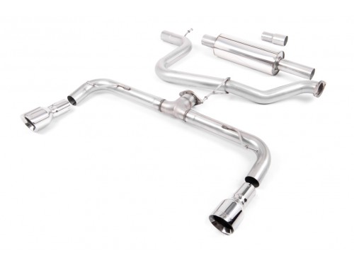 Sportauspuff Milltek Sport VW Golf 7 GTD Cat-back Resonated GTI-style (EC)