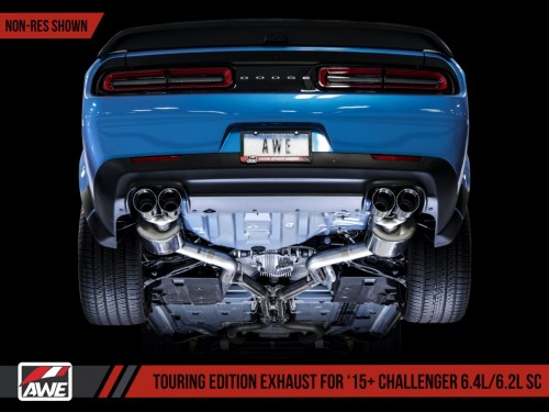 Sportauspuff AWE Dodge Challenger 15+ SRT Hellcat 6.2L SC Non-resonated Touring Edition