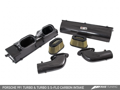 Sportauspuff AWE carbon Ansaugsystem Porsche 991.1/991.2 Turbo/Turbo S