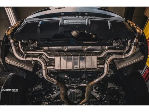 Sportauspuff Capristo BMW XM G09 Cat-back with catalytic converters that remove OPF filters