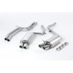 Sportauspuff Milltek Sport Audi S5 B8 4.2 FSI Cat-back Non-resonated