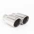 Polished Twin 80mm Jet