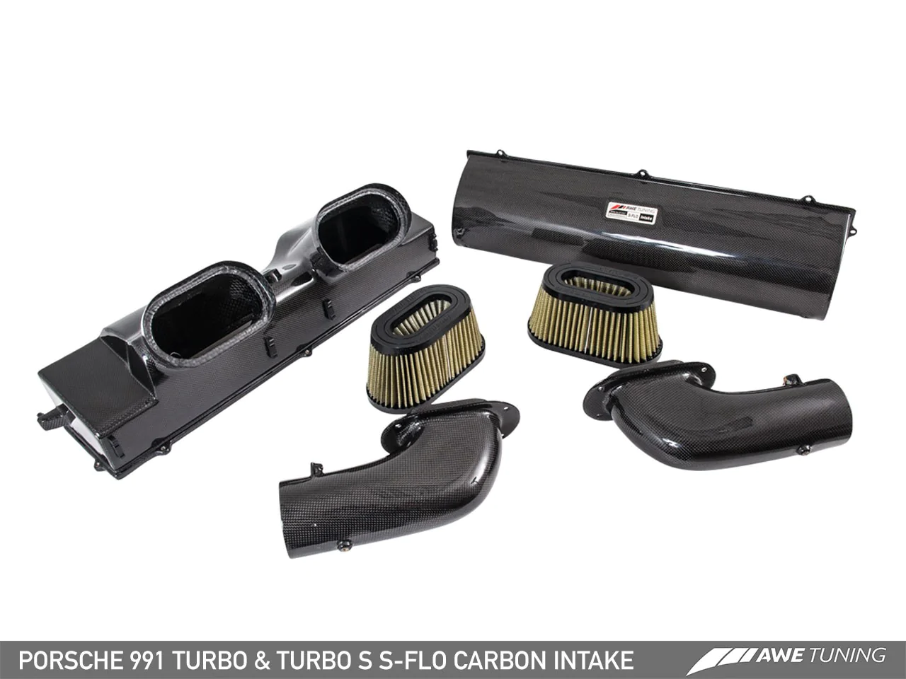 Sportauspuff AWE carbon Ansaugsystem Porsche 991.1/991.2 Turbo/Turbo S